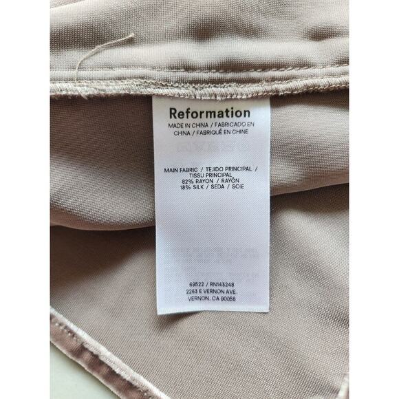 NWT Reformation Frankie Velvet Maxi Slip Dress Size 12 Dark Grey #ND501 - Picture 9 of 11